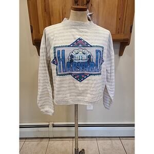 Harvard University Vintage 90s Crewneck Sweatshirt Grey, Mens 0S Made in USA